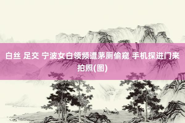 白丝 足交 宁波女白领频遭茅厕偷窥 手机探进门来拍照(图)