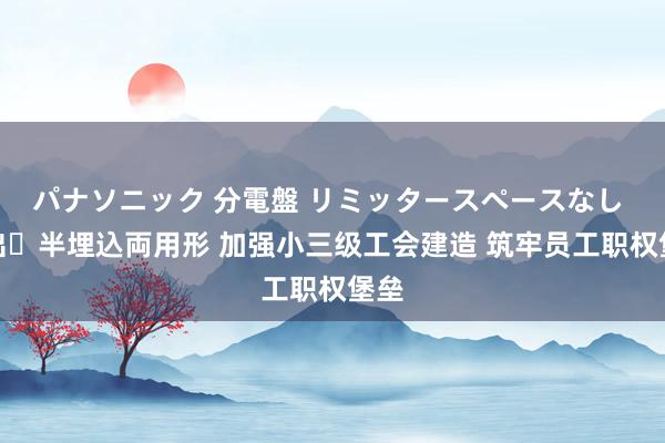 パナソニック 分電盤 リミッタースペースなし 露出・半埋込両用形 加强小三级工会建造 筑牢员工职权堡垒